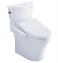 TOTO MW4483074CUMFG#01 Aquia IV Arc 27 5/8" Two-Piece 1.0 GPF & 0.8 GPF Dual Flush Elongated Toilet and Washlet+ C2 in Cotton
