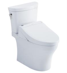 TOTO MW4483084CEMFG#01 Aquia IV Arc 27 5/8" Two-Piece 1.28 GPF & 0.8 GPF Dual Flush Elongated Toilet and Washlet+ C5 in Cotton
