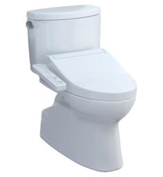 TOTO MW4743074CEFG#01 Vespin II 28 1/2" Two-Piece 1.28 GPF Single Flush Elongated Toilet and Washlet+ C2 in Cotton