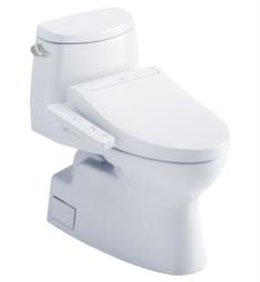 TOTO MW6143074CEFG#01 Carlyle II 28 3/8" One-Piece 1.28 GPF Single Flush Elongated Toilet and Washlet+ C2 in Cotton