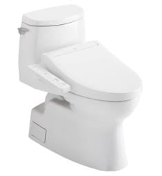 TOTO MW6143074CUFG#01 Carlyle II 28 3/8" One-Piece 1.0 GPF Single Flush Elongated Toilet and Washlet+ C2 in Cotton