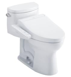 TOTO MW6343074CEFG#01 Supreme II 28 3/8" One-Piece 1.28 GPF Single Flush Elongated Toilet and Washlet+ C2 in Cotton