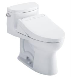 TOTO MW6343084CEFG#01 Supreme II 28 3/8" One-Piece 1.28 GPF Single Flush Elongated Toilet and Washlet+ C5 in Cotton