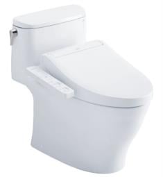 TOTO MW6423074CEFG#01 Nexus 29 3/8" One-Piece 1.28 GPF Single Flush Elongated Toilet and Washlet+ C2 in Cotton