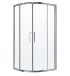Neptune 30.1013.225.30 Belgrade 33 3/8" to 34 3/8" Central Sliding Framed Shower Door with Clear Glass