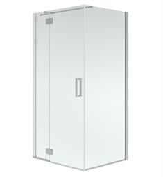 Neptune 31.1308.273.30 Azelia 39 5/8" to 40 3/8" Pivot Frameless Shower Door with Tempered Glass in Chrome/Clear