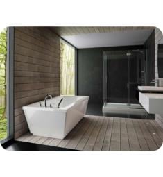 Neptune 16.23912.0000.10 Impact F2 58 7/8" Customizable Free Standing Rectangular Bathtub in White with Soaker Only (No Therapy)