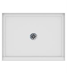 Neptune 21.16818.00.10 Impact 47 7/8" Rectangular Shower Base with Tiling Flange and Center Drain in White