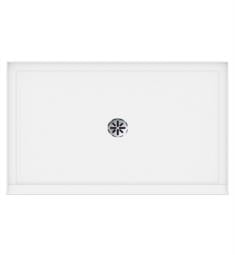 Neptune 21.16816.00.10 Impact 59 7/8" Rectangular Shower Base with Tiling Flange and Center Drain in White