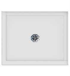 Neptune 21.16823.80.10 Impact 41 7/8" Rectangular Shower Base with Tiling Flange and Center Drain in White