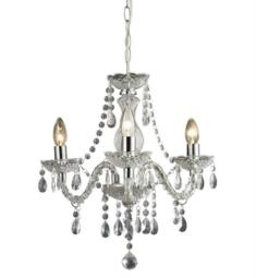 ELK Home 144-015 Theatre 3 Light 16" Incandescent One Tier Mini Chandelier in Chrome/Clear