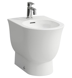 Laufen H8328513021 The New Classic 13 3/8" Single Hole Floor Standing Oval Bidet