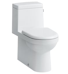 Laufen H8259540002511 Pro 28 1/8" Single Flush Floor Mount Elongated One Piece Water Closet Toilet in White