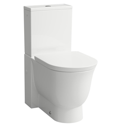 Laufen H8248582511 The New Classic 27 5/8" Floor Mount Rimless Water Closet Toilet Bowl Only