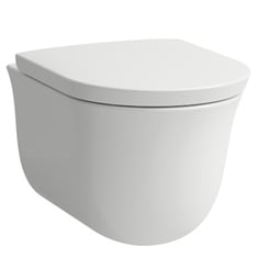 Laufen H8208582501 The New Classic 20 7/8" Wall Hung Rimless Water Closet Toilet Bowl Only