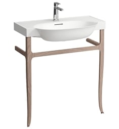 Laufen H4060720856291 The New Classic 30 7/8" Washbasin Frame for Bathroom Sink in Walnut