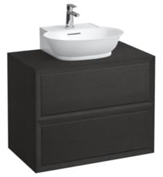 Laufen H4060140856281 The New Classic 30 5/8" Wall Mount Single Bathroom Vanity Base with Two Drawers in Blacked Oak