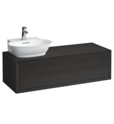 Laufen H4060850856281 The New Classic 46 3/8" Wall Mount Single Bathroom Vanity Base with Left Cut Out Sink in Blacked Oak