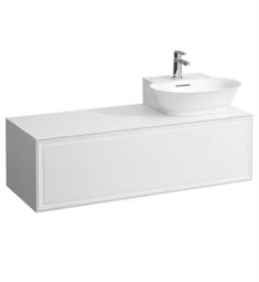 Laufen H4060860856311 The New Classic 46 3/8" Wall Mount Single Bathroom Vanity Base with Right Cut Out Sink in White Glossy