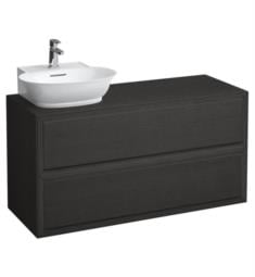 Laufen H4060870856281 The New Classic 46 3/8" Wall Mount Single Bathroom Vanity Base with Left Cut Out Sink in Blacked Oak