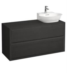 Laufen H4060880856281 The New Classic 46 3/8" Wall Mount Single Bathroom Vanity Base with Right Cut Out Sink in Blacked Oak
