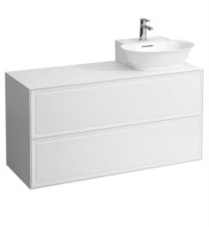 Laufen H4060880856311 The New Classic 46 3/8" Wall Mount Single Bathroom Vanity Base with Right Cut Out Sink in White Glossy