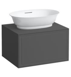 Laufen H4060010856271 The New Classic 22 3/4" Wall Mount Single Bathroom Vanity Base with One Drawer in Traffic Grey