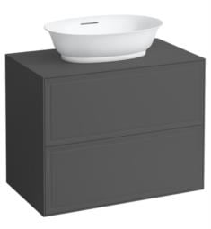 Laufen H4060120856271 The New Classic 30 5/8" Wall Mount Single Bathroom Vanity Base with Two Drawer in Traffic Grey