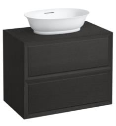 Laufen H4060120856281 The New Classic 30 5/8" Wall Mount Single Bathroom Vanity Base with Two Drawer in Blacked Oak