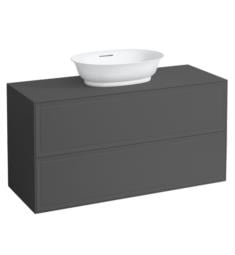 Laufen H4060220856271 The New Classic 46 3/8" Wall Mount Single Bathroom Vanity Base with Centre Cut Out Sink in Traffic Grey