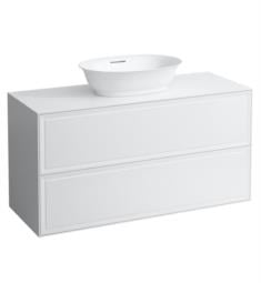 Laufen H4060220856311 The New Classic 46 3/8" Wall Mount Single Bathroom Vanity Base with Centre Cut Out Sink in White Glossy