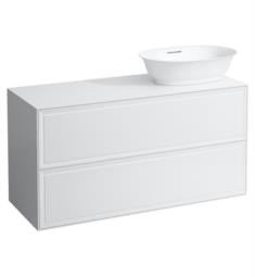 Laufen H4060840856311 The New Classic 46 3/8" Wall Mount Single Bathroom Vanity Base with Right Cut Out Sink in White Glossy