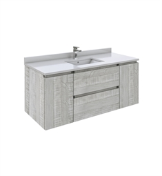 Fresca FCB31-122412ASH-U Formosa 48" Wall Hung Modern Bathroom Cabinet with Top & Sink in Ash