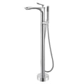 Barclay 7974 Kayla 40 1/4" Single Handle Freestanding Tub Filler with Hand Shower