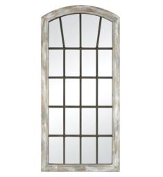 ELK Home 3138-419 Old Capulet 50 3/8" Framed Arched Wall Mirror in Distressed Gray