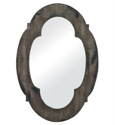 ELK Home 26-8654 Berkely Hill 28" Framed Wall Mirror in Aged Wood/Hand Rubbed Gold