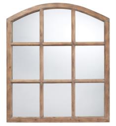 ELK Home DM2022 Union 37" Framed Arched Window Mirror in Light Oak