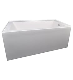 Hydro Systems CIT6032S Ston Citrine 59 3/4" Hydroluxe Solid Surface Alcove Rectangular Bathtub
