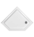 Hydro Systems HPA.4833N-RH 48" Neo-Angle Acrylic Corner Shower Base with Integrated Tiling Flange and Right Drain