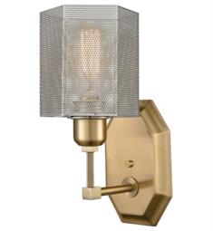 Elk Lighting 21110-1 Compartir 1 Light 5" Incandescent Wall Sconce in Polished Nickel and Satin Brass