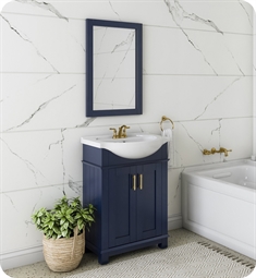 Fresca FVN2302RBL-CMB Hartford 24" Blue Traditional Bathroom Vanity