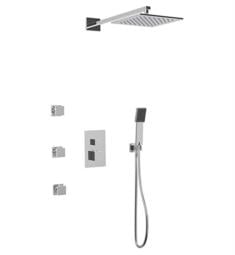 Artos PS127 Milan Thermostatic Shower System with Body Sprays and Handheld Handshower