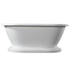 Barclay RTDRN59B Wingate 59" Poly-Resin Freestanding Soaker Tub on Base