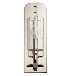 Kichler 52415 Kimrose 1 Light 4 1/2" Incandescent Wall Sconce with Clear Fluted Glass