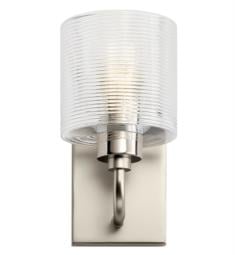 Kichler 55105 Harvan 1 Light 5" Incandescent Wall Sconce with Clear Prismatic Ribbed Glass
