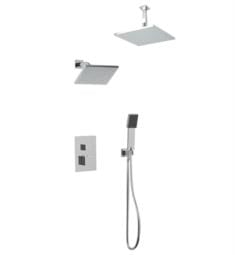 Artos PS107 Milan Thermostatic Shower Trim with Ceiling/Wall Mount Showerhead and Handheld Handshower