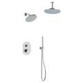 Artos PS108 Opera Thermostatic Shower Trim with Ceiling/Wall Mount Showerhead and Handheld Handshower