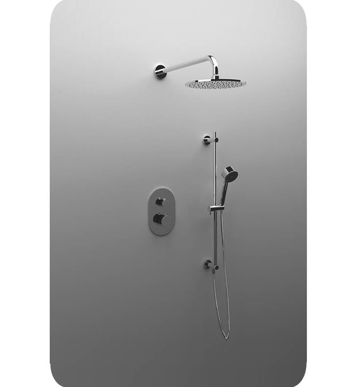 PS136 - Round Thermostatic Shower Trim Kit with Wall Mount Shower Head –  Artos US