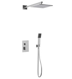Artos PS139 Milan Thermostatic Shower Trim with Wall Mount Showerhead and Handheld Handshower