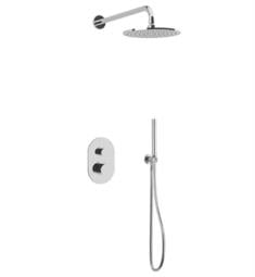 Artos PS140 Opera Thermostatic Shower Trim with Wall Mount Showerhead and Handheld Handshower